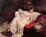 unknow artist Reclining Lady Spain oil painting artist